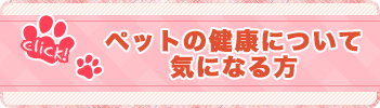 ペットの健康について気になる事